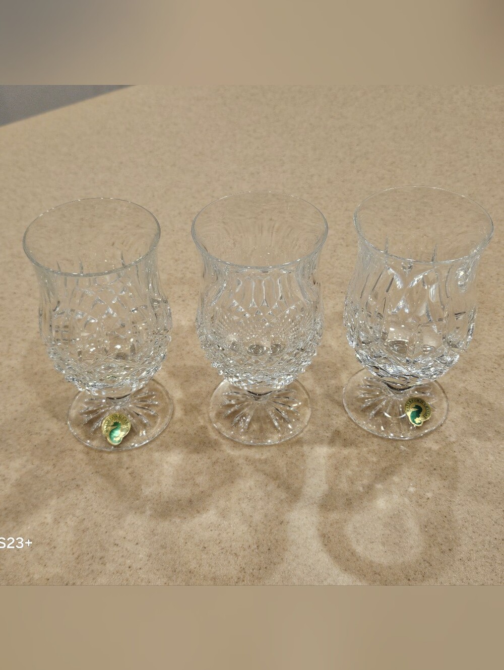 RARE WATERFORD CRYSTAL 12 DAYS OF CHRISTMAS ARAGLIN COLLEEN PUNCH GLASS GOBLET